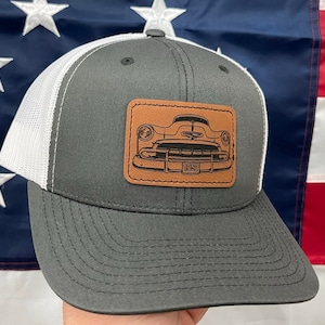 1952 Chevy Leather Patch Snapback Trucker Hat