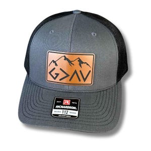 God is Greater Than the Highs and Lows Hat – Faith Based Patch Hats – Custom Trucker SnapBack Richardson Hats and FLEXFIT Fitted Caps