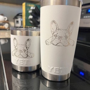 French Bulldog Lazy Frenchie Yeti Tumbler - Several Color Options