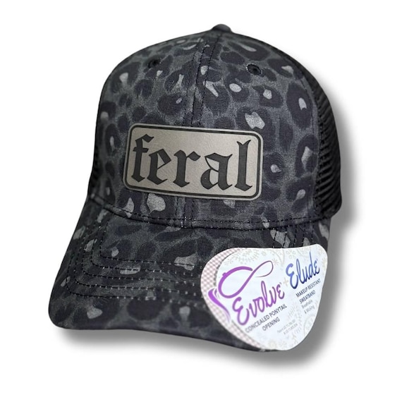 Feral Ponytail Hat, Funny Hat for Women, Mom Life Hat, Sarcastic Gift for Her, Girls Trip Hat