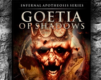 May include: Book cover with a red and black illustration of a demonic creature with a crown. The title is "Goetia of Shadows" and the author is "Michael W. Ford". The subtitle is "The Complete Works of Michael W. Ford" and "Book 7 of 9 Become a Living God".