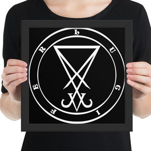 Lucifer: The Enlightener | Framed Sigil Print