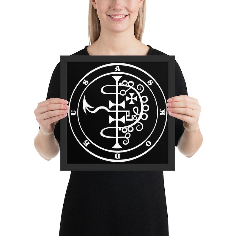 Asmodeus: the Lord of Lust | Framed Sigil Print - Etsy