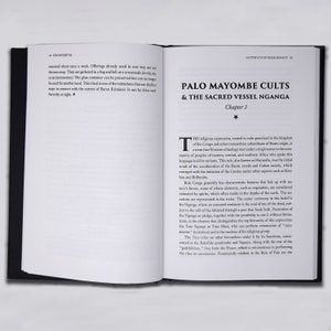 May include: A book titled "Gateways of Necromancy" with a chapter titled "Palo Mayombe Cults & The Sacred Vessel Nganga". The book discusses the religious expression rooted in cults practiced in the kingdom of the Congo and other monarchies subordinate of Bantu origin.