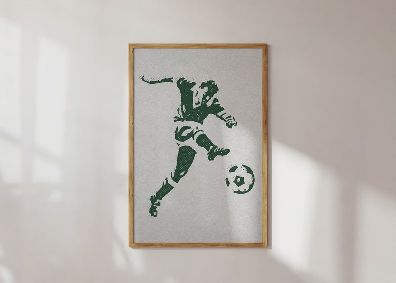 Vintage Soccer Print: Retro Sports Wall Art (digital Download) - Etsy