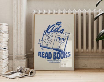 Cool Kids Read Books Poster | Boho Classroom Decor (Digital Download)