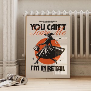 Funny Halloween Retail Witch Art Print: Fall Work Decor (Digital Download)