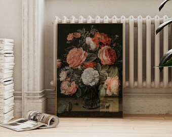 Vintage Floral Print: Antique European Botanical Art (Instant Download)
