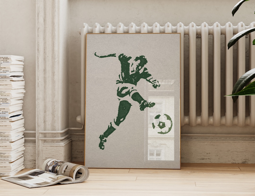 Vintage Soccer Print: Retro Sports Wall Art (digital Download) - Etsy