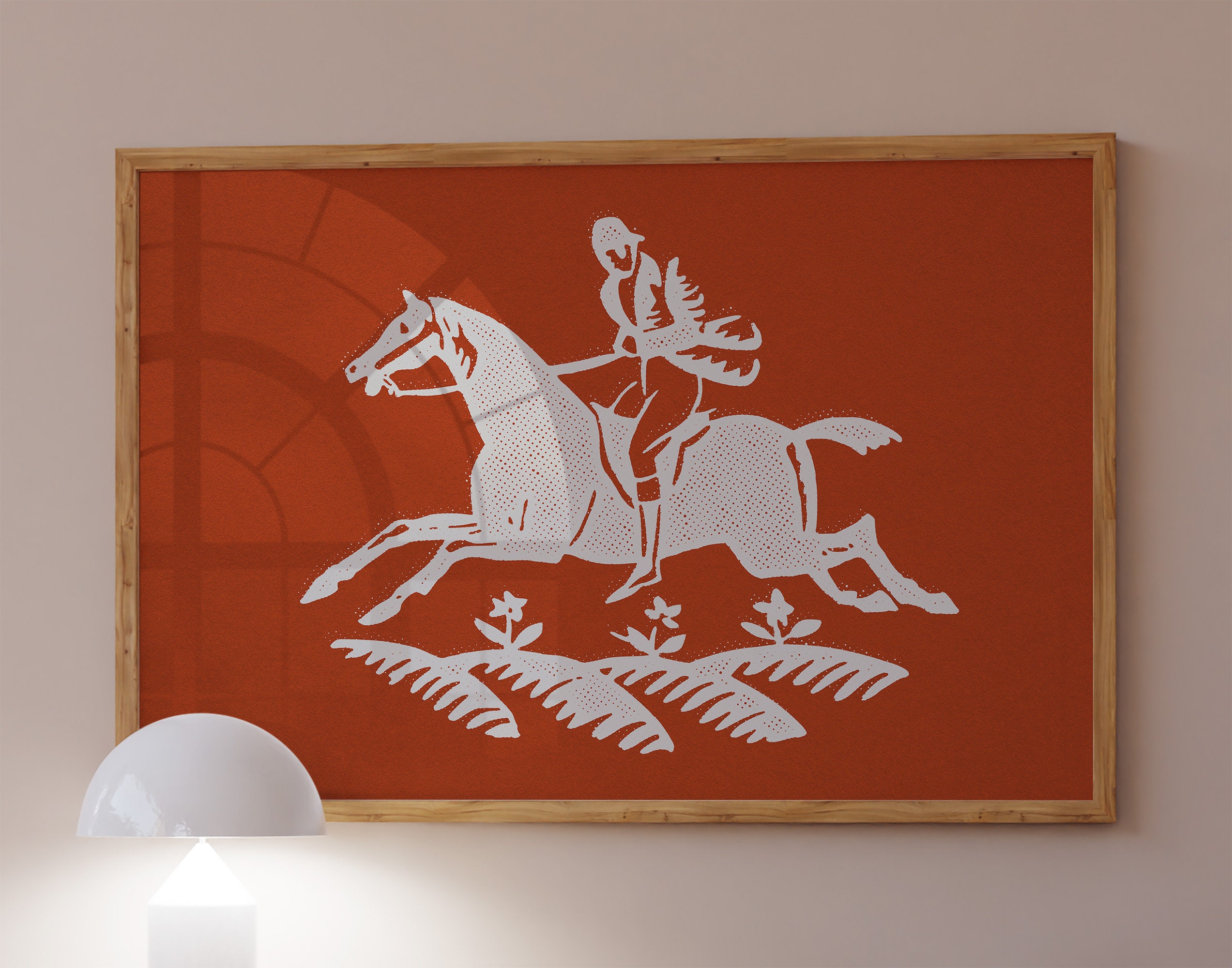Vintage Equestrian Print: Retro Horse Rider Poster (digital Download ...