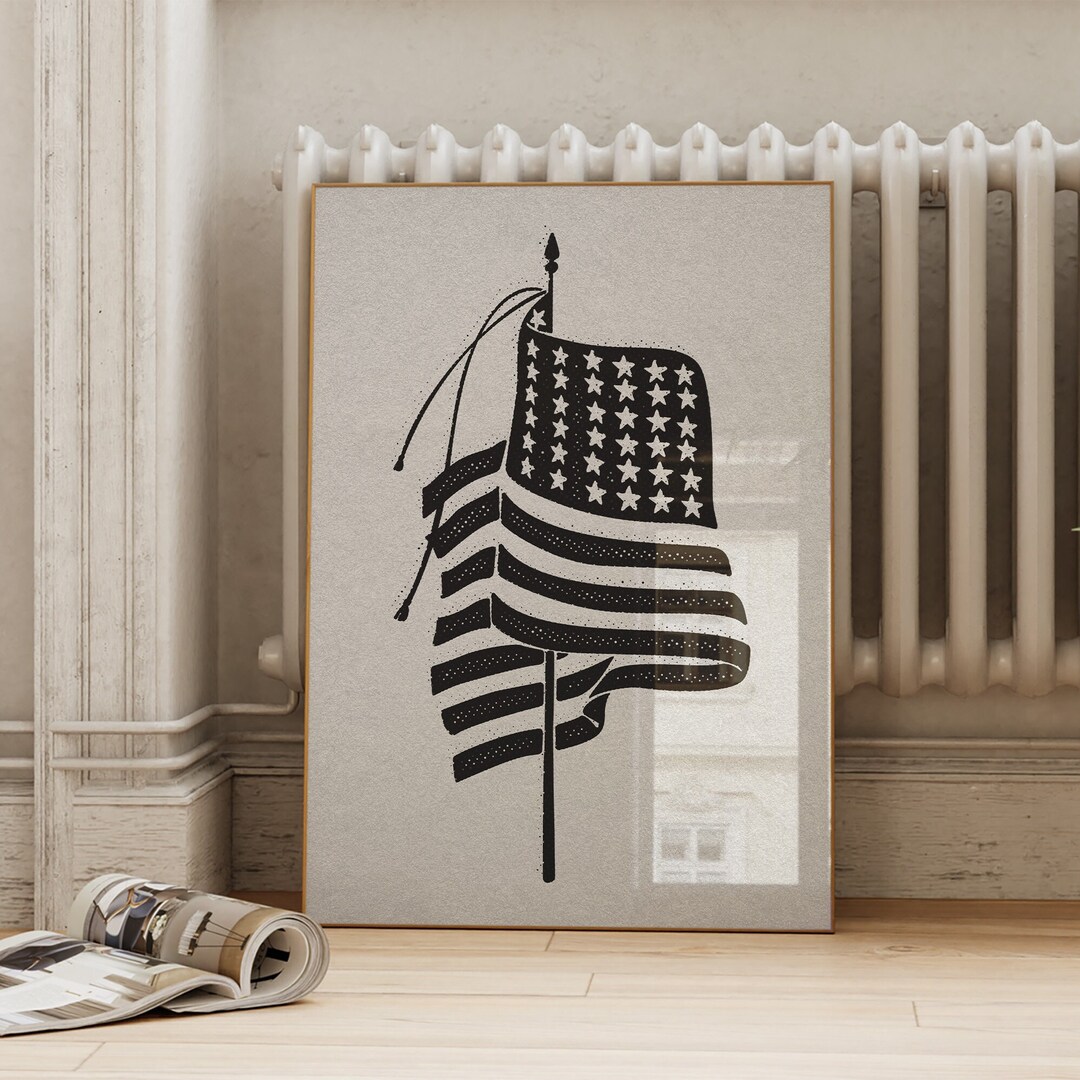 Hill Valley Greetings American Flag Border Paper - 60 Sheets