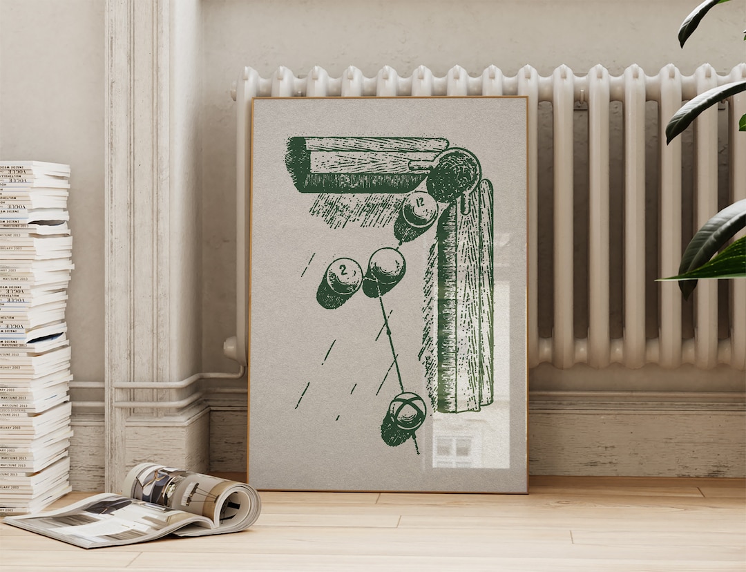 Vintage Billiards Poster: Retro Pool Room Art (digital Download) - Etsy