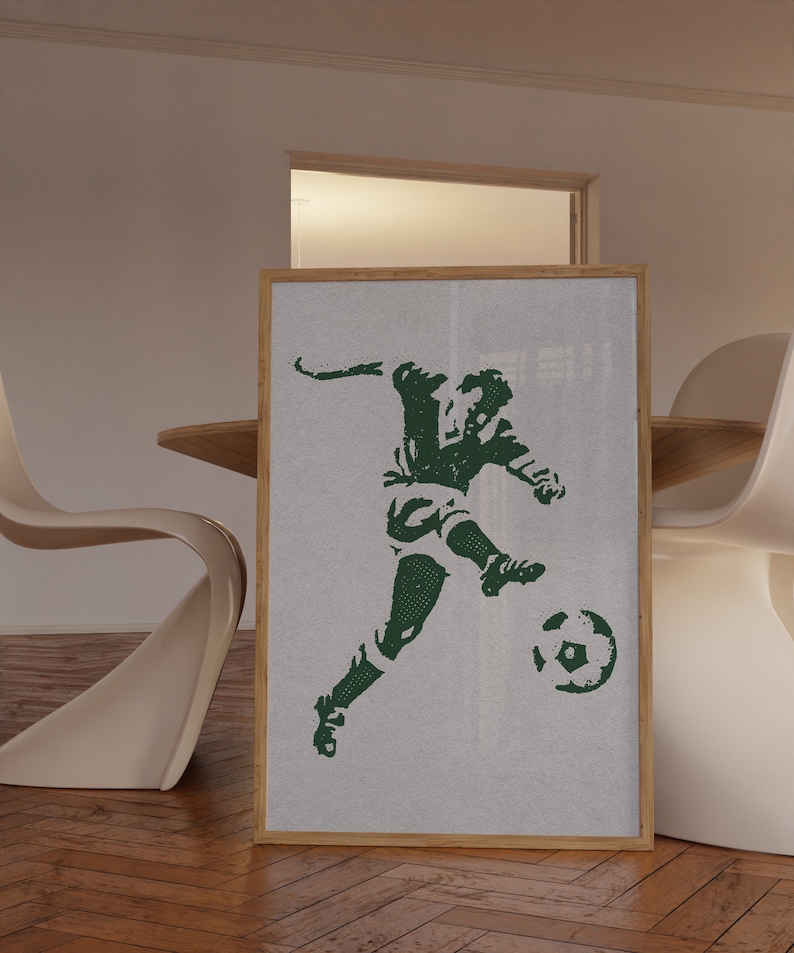 Vintage Soccer Print: Retro Sports Wall Art (digital Download) - Etsy