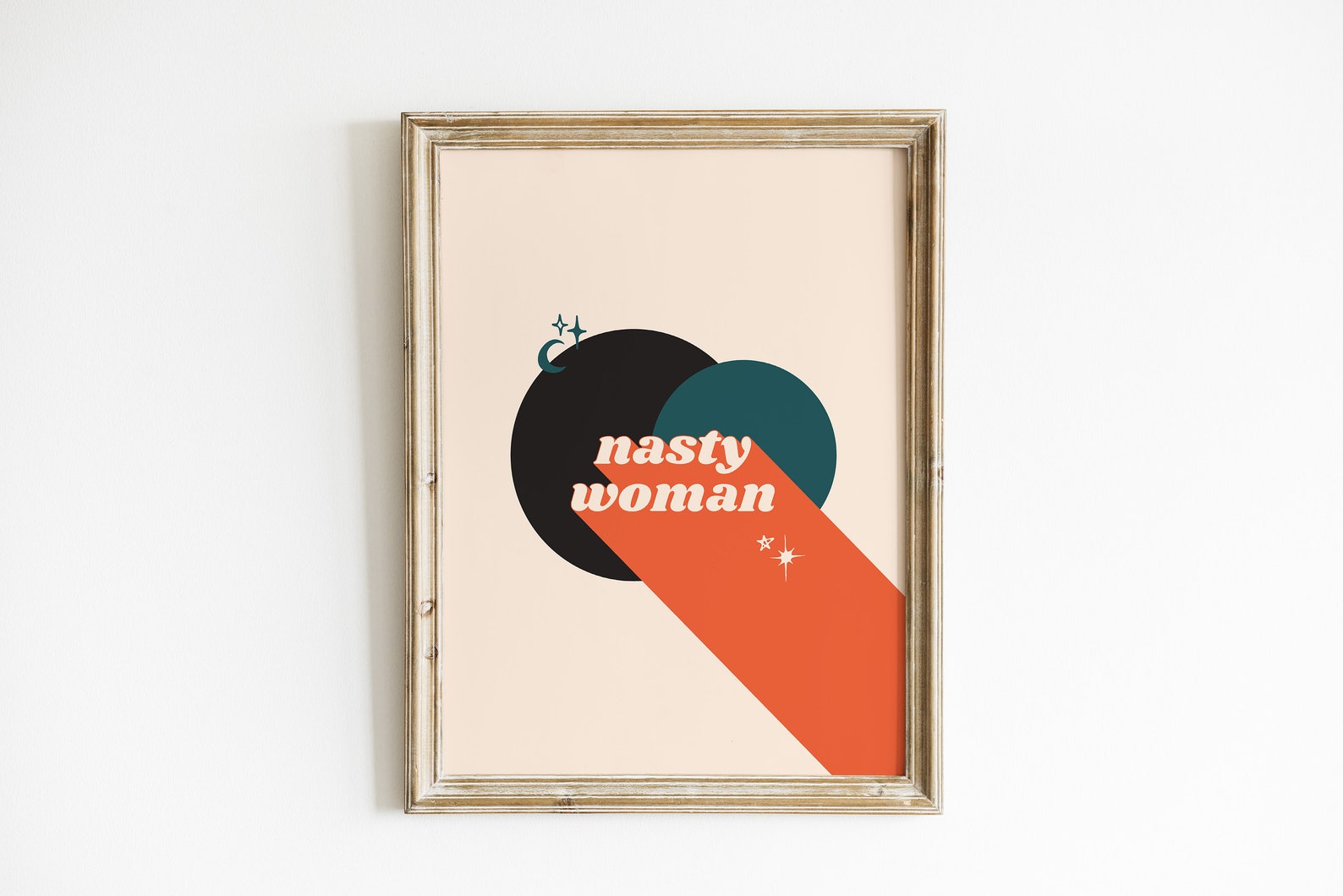Nasty Woman Printable Digital Feminist Wall Art Typography - Etsy