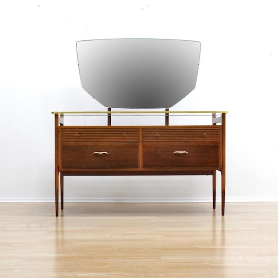 mid century modern dresser vanity Mid century modern, dressing table,pink,black,vanity table,bedroom furniture