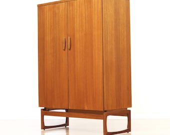 Mid Century G-Plan Quadrille Teak Cabinet / Armoire