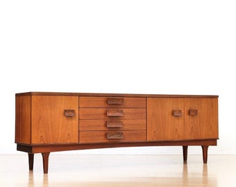 Mid Century Teak Credenza by Bath Cabinet Makers