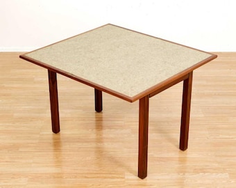 1950s Folding Playing Card Table Mid Century Poker Table