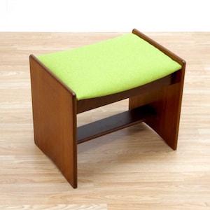 Mid Century Teak Vanity Stool by White & Newton