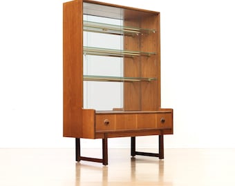 Mid Century China Display Cabinet by Turnidge of London in Teak