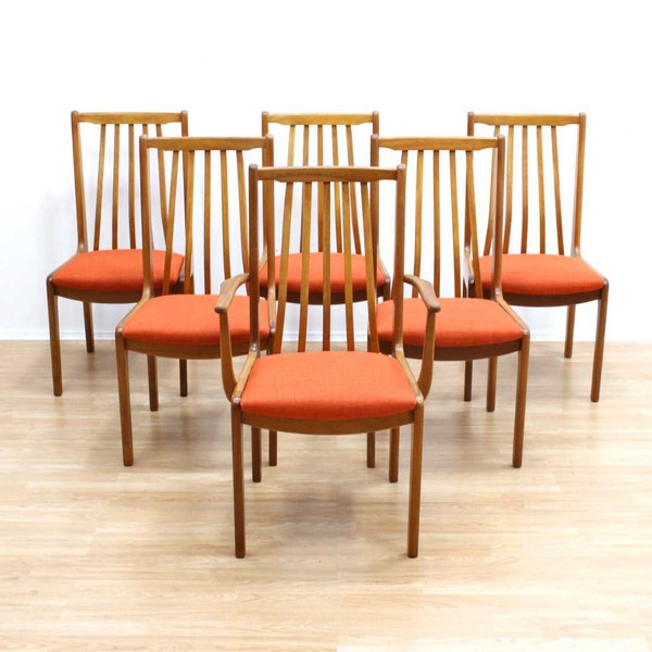 Set of Six Mid Century Dining Chairs by Portwood