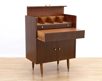 Mid Century Metamorphic Folding Desk Cabinet by Turnidge of London