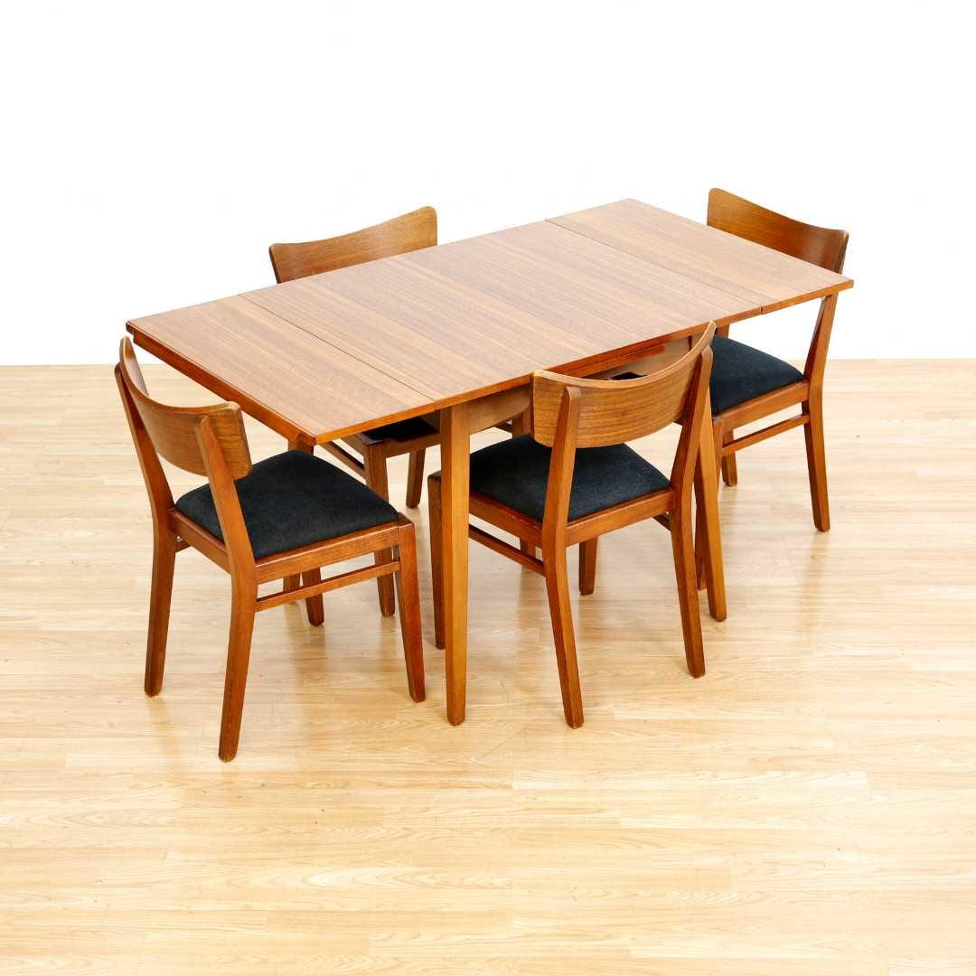 Mid Century Extending Dining Table and Four Chairs by E Gomme 1950s Oak Dining Set