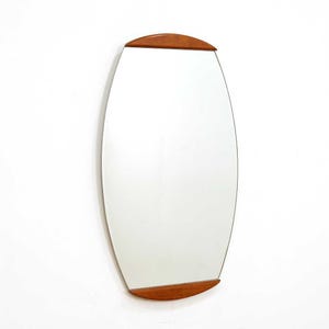Mid Century Teak Danish Mirror