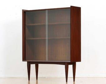 Dalescraft Display Cabinet | Mid Century Glass Bookcase | British MCM Display Cabinet | Vintage 1950s Cabinet