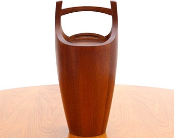 Danish Congo Ice Bucket by Jens Quistgaard for Dansk Mid Century Teak Ice Bucket