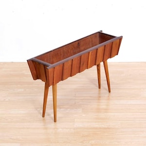 Mid Century Wooden Plant Stand 1950s Planter