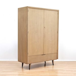 Mid Century Atomic &#39;Link&#39; Armoire by Lebus 1960s Wardrobe