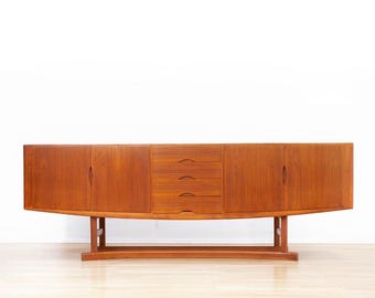 Large Danish Teak HB20 Credenza by Johannes Andersen for Hans Bech Mid Century Modern