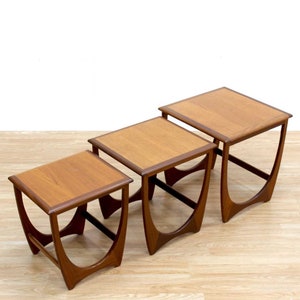 Vintage Teak Side Tables by G Plan Mid Century Nesting Tables