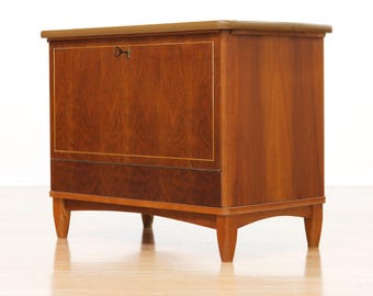 British Mechanical Liquor Cabinet | Mid Century Drinks Cabinet | Vintage Home Bar | Fold Down Bar Cabinet | 1950s