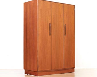 Mid Century Teak Triple Armoire by VB Wilkins for G Plan