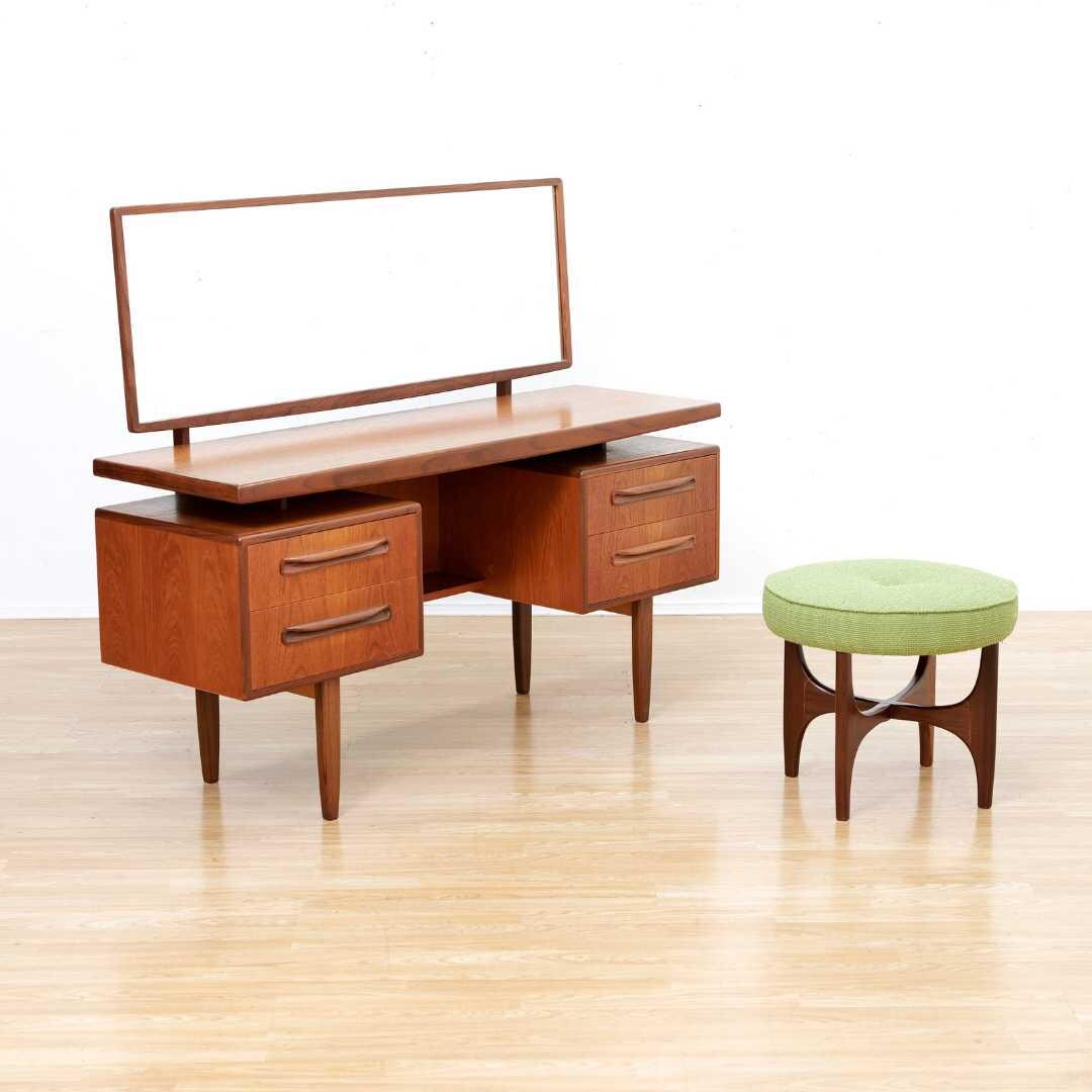 open lace back dress Mid-Century African Mahogany Vanity or Desk by E. Gomme for G-Plan – Danish  Modern NoHo main image 1