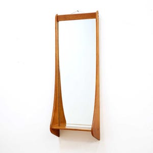 Mid Century Danish Teak Wall Mirror by Clark Eaton