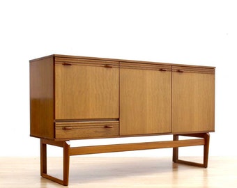 Mid Century Credenza by Nathan Furniture Mahogany Dresser Drawers