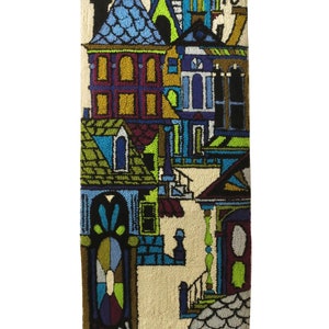 Monumental Scandinavian Architectural Wall Hanging Rug Handmade Signed 1975 Vintage Tapestry image 9