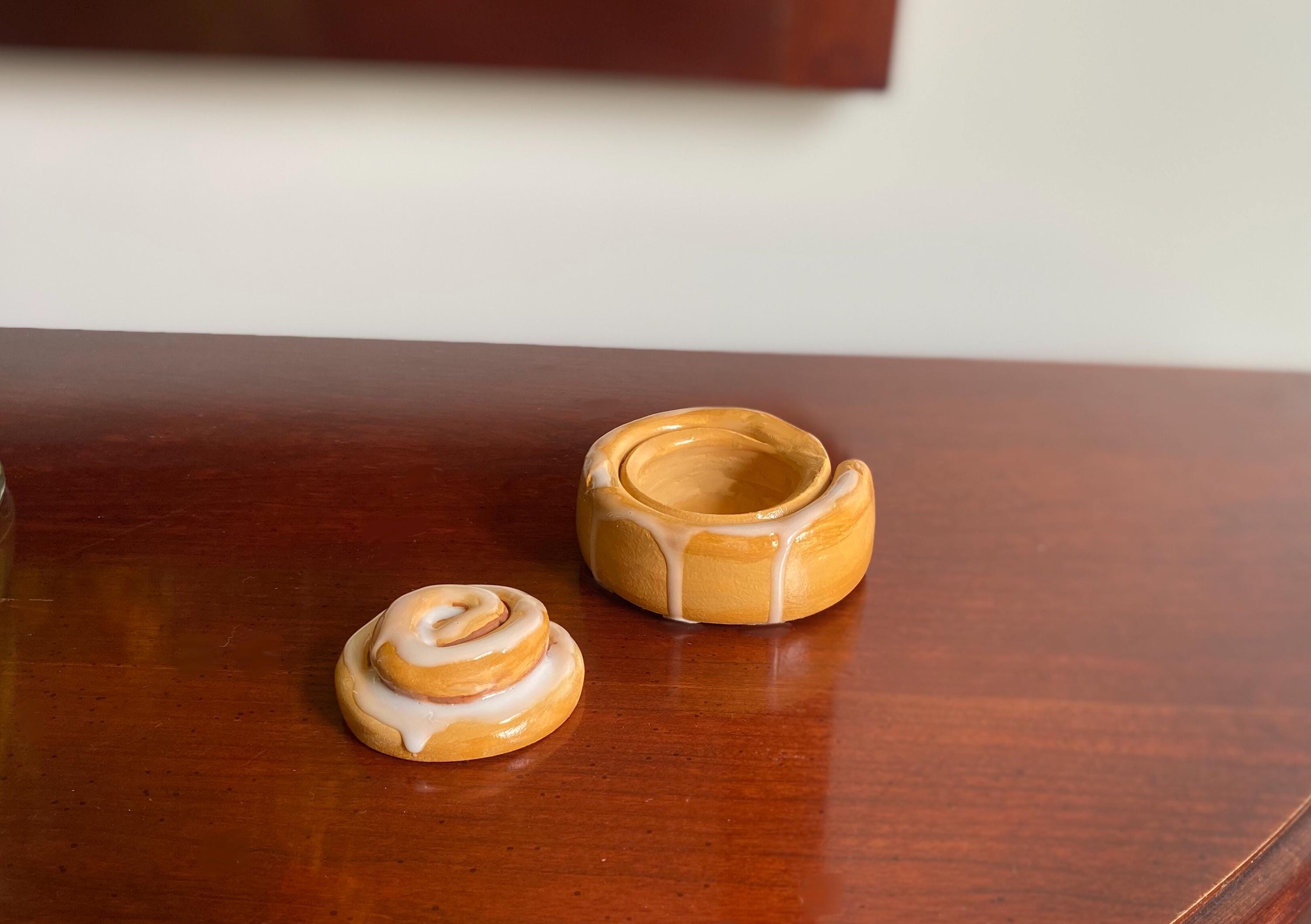 Cinnamon Bun Stash Jar, Trinket Dish or Catchall - Etsy