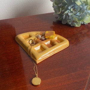 Waffle home decor handmade jewelry holder