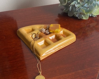 Waffle home decor handmade jewelry holder