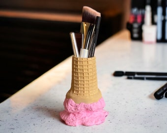 Eistüte Organizer: Make-up Pinsel Halter