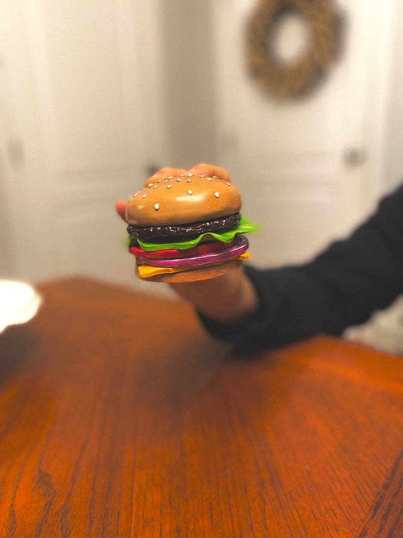 Ensemble de sous-bocks faits main de hamburger, sous-bocks faits main de boisson de hamburger image 1