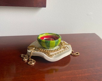 Wassermelone Schmuckhalter Schmuckstück Teller Catchall