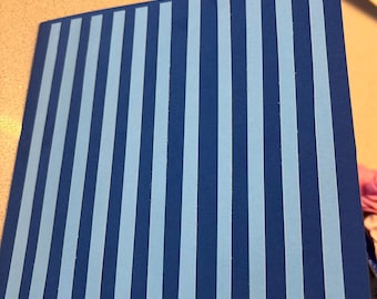 Royal Blue and Light Blue with Stripes