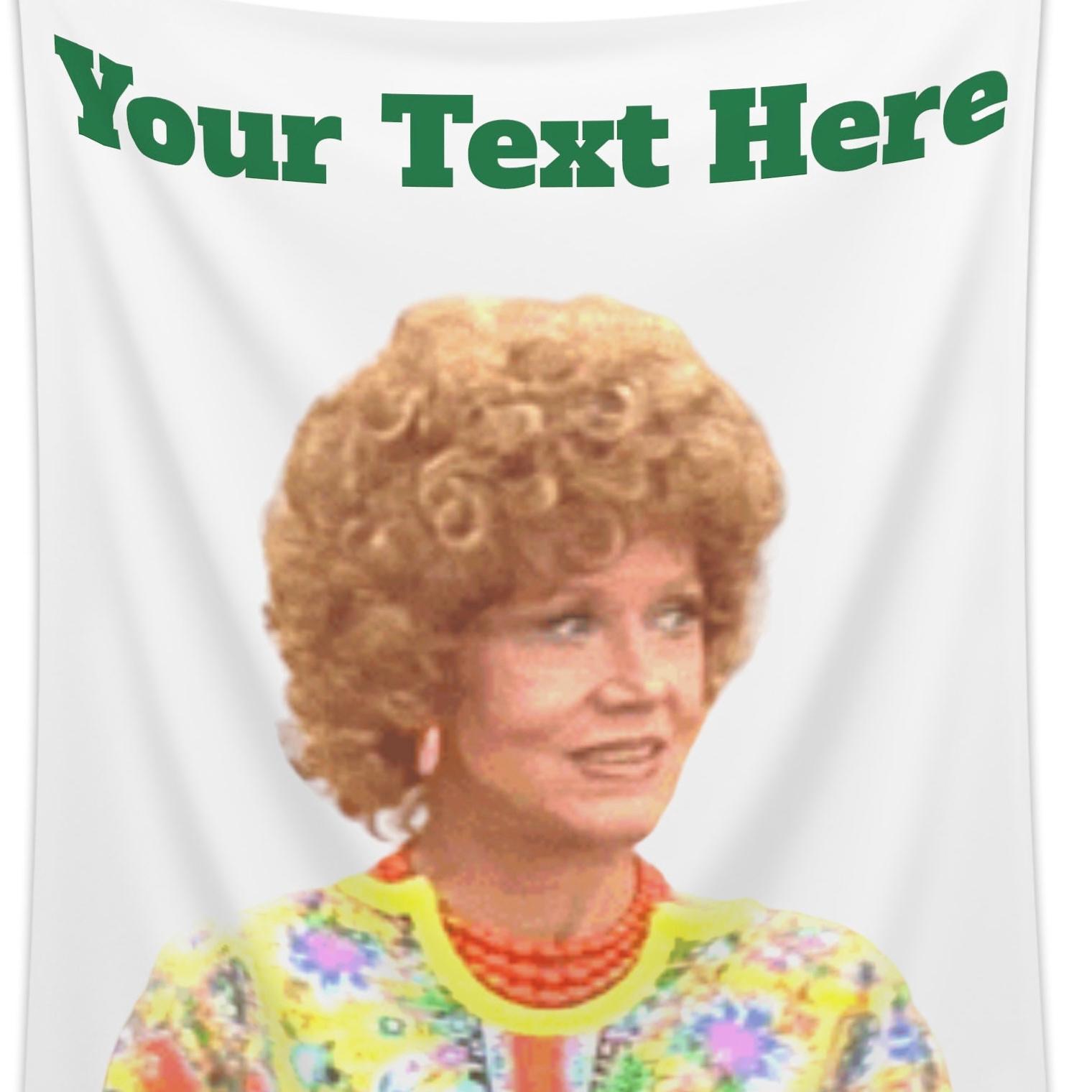 Mrs. Roper Custom Printed Wall Tapestry