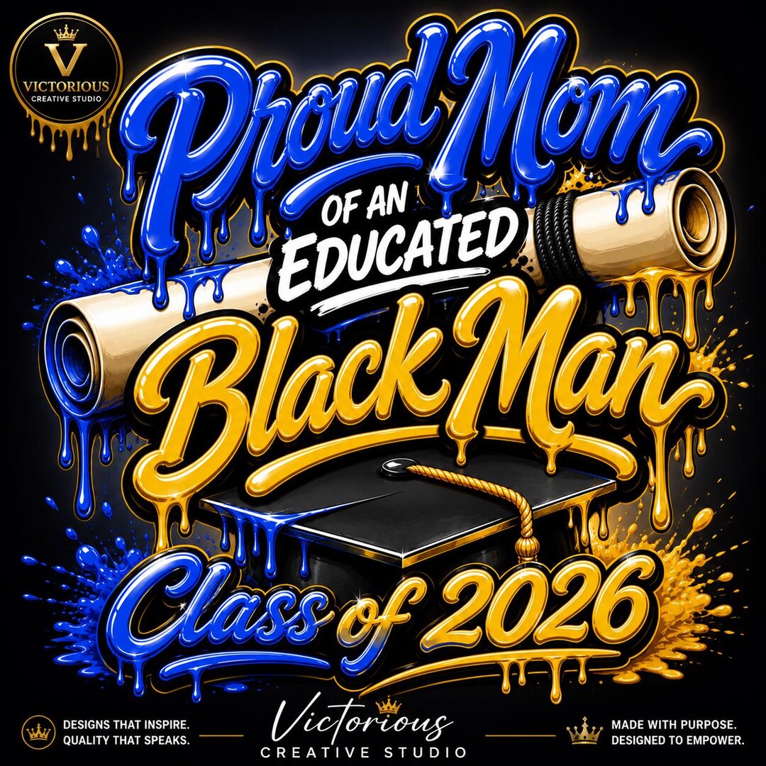 Proud Mom Educated Black Man PNG | Class of 2026 Graduation Design ...