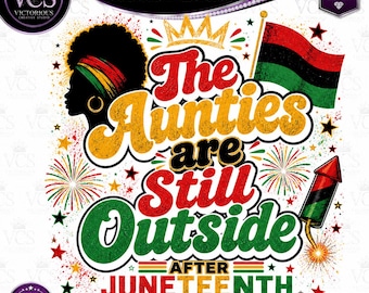 Afrocentric Auntie PNG | Juneteenth Celebration Design (Digital Download)